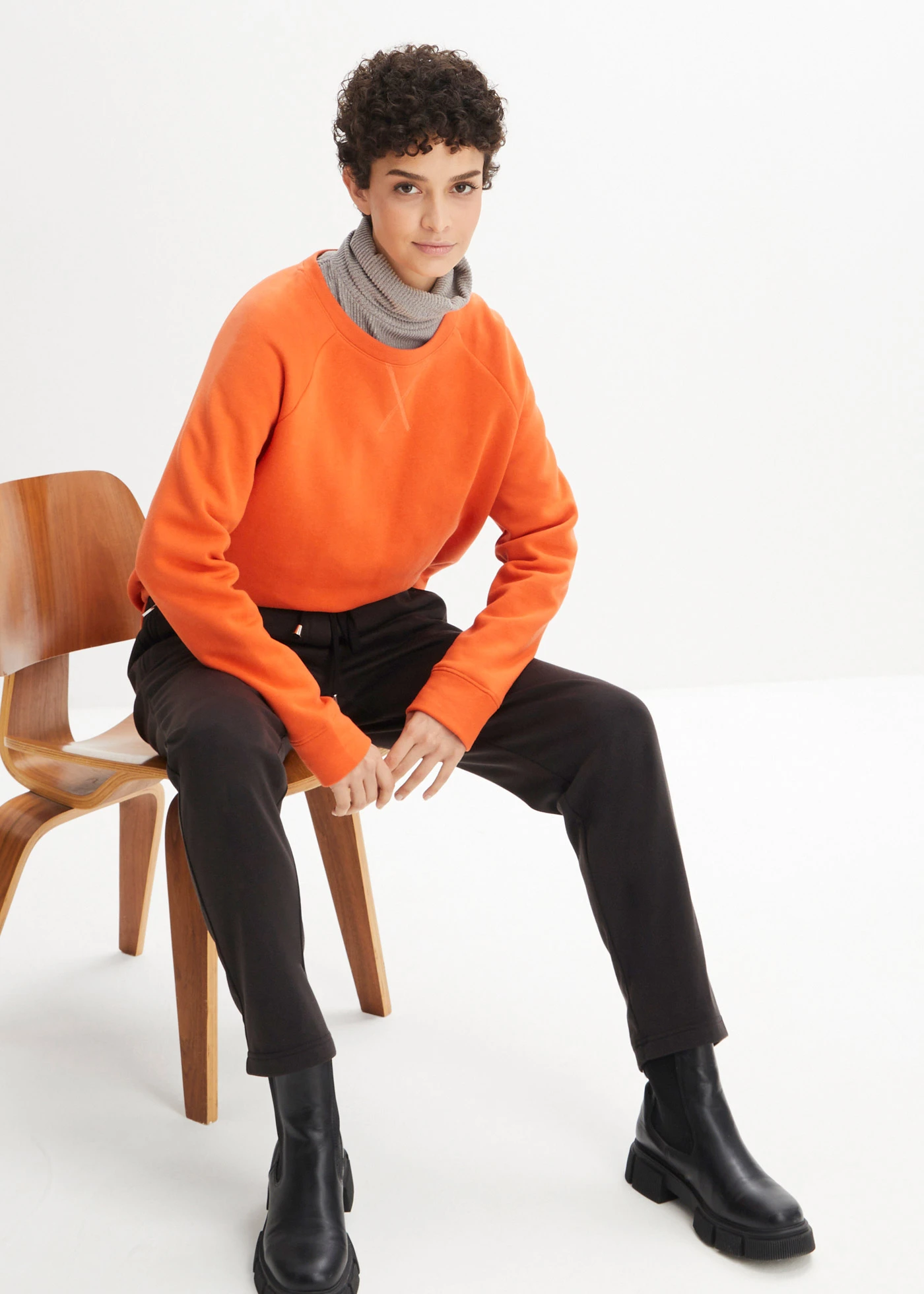 Pantaloni termo cu bată elastică • negru • magazin bonprix