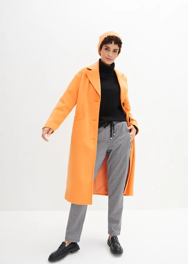 Thermo instapbroek met comfortband, Kleur: wolwit-zwart