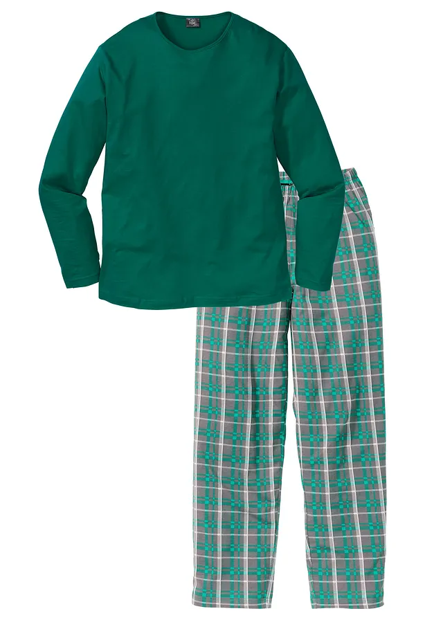 Pijama cu mâneci lungi din bumbac 100% cu mâneci lungi
