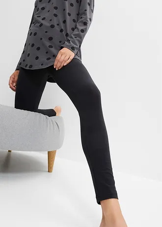 Pyjama oversize avec legging • gris ardoise-noir • Boutique bonprix