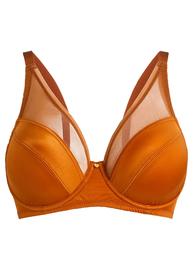 Sutien minimizer cu arcuri, material lucios