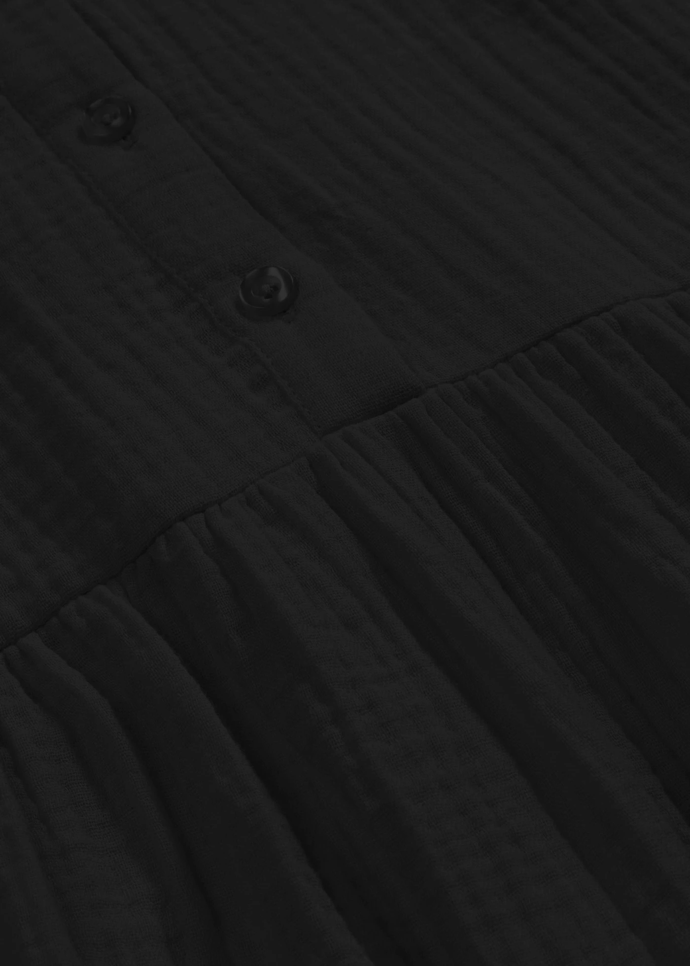 Rochie midi din muselină moale • negru • magazin bonprix