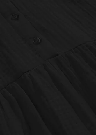 Rochie midi din muselină moale • negru • magazin bonprix