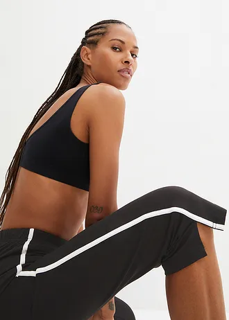 3/4-es sportnadrág • fekete/csíkos • bonprix áruház