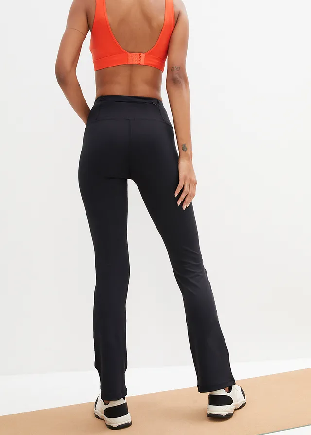 Pantalon de sport sculptant avec poche, jambes évasées • noir • product-page.page-title-suffix