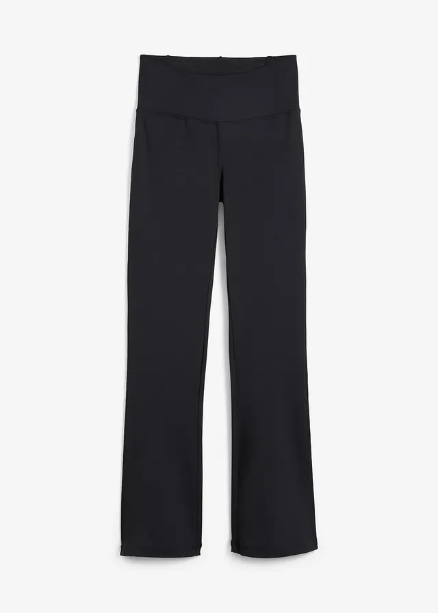 Pantaloni sport modelatori, evazați, cu buzunar