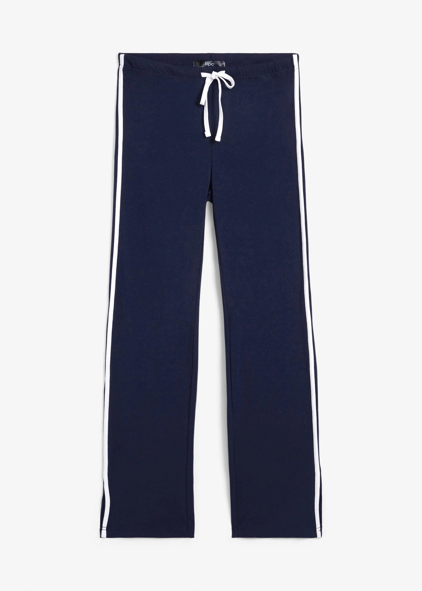 Jersey broek van katoen met stretch • donkerblauw • bonprix online shop