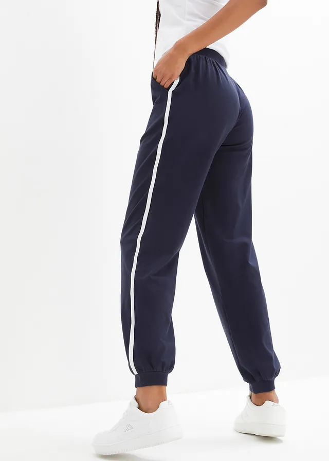 Joggingbroek van katoen • donkerblauw • product-page.page-title-suffix