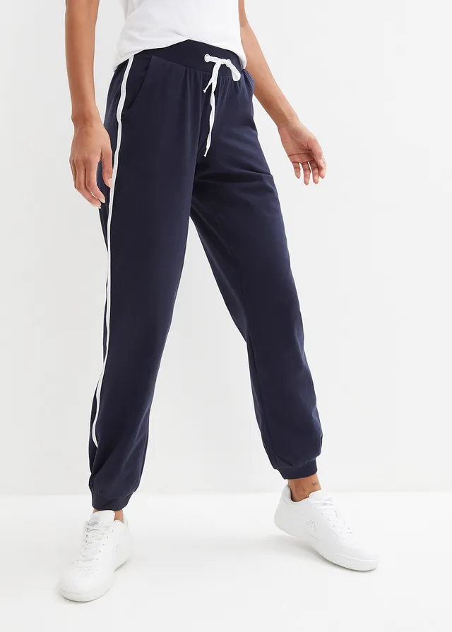 Joggingbroek van katoen • donkerblauw • product-page.page-title-suffix