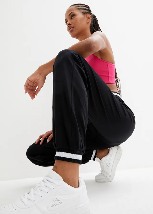Sweatpants van elastische katoenmix • zwart • product-page.page-title-suffix