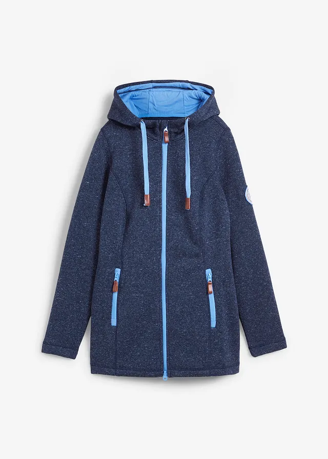 Fleece vest met capuchon