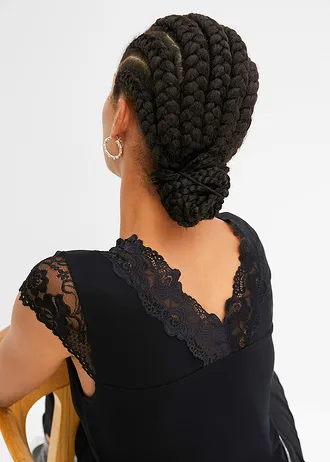 Bluză din amestec moale cu viscoză • negru • magazin bonprix