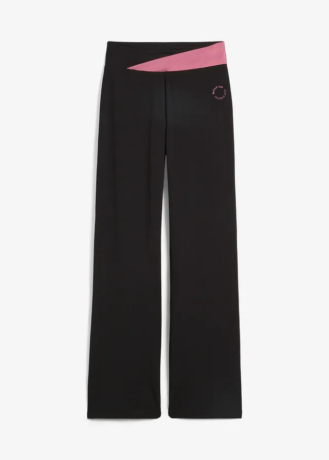Sportovní bavlněné kalhoty se strečem, Bootcut