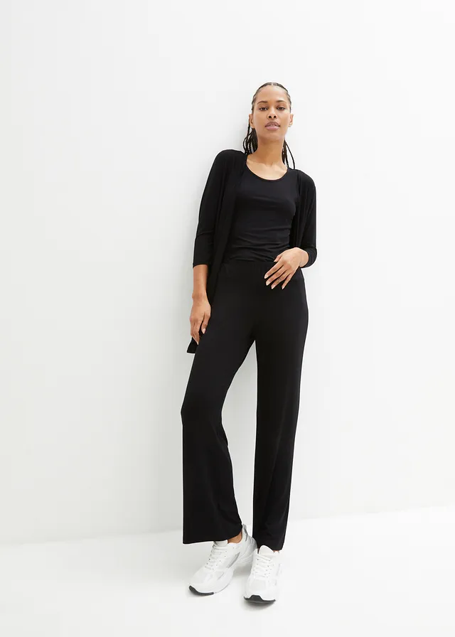 Loungewear huispak met viscose (3-dlg. set) • zwart • product-page.page-title-suffix