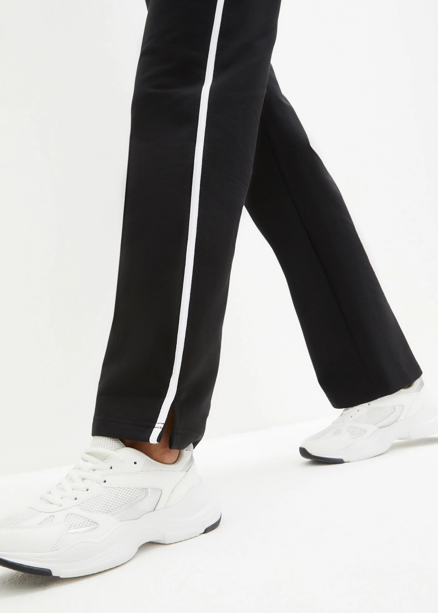 Teplákové kalhoty z čisté těžké bavlny (2 ks) • černá + černá • bonprix obchod