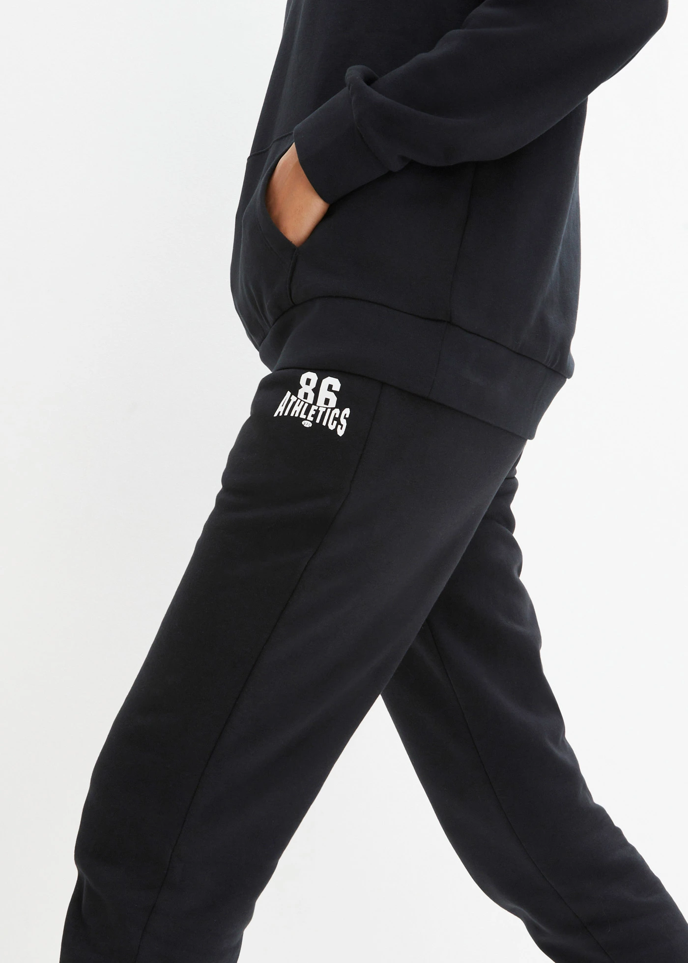 Sportovní souprava s bavlnou (2dílná) • černá • bonprix obchod