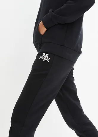 Sportovní souprava s bavlnou (2dílná) • černá • bonprix obchod