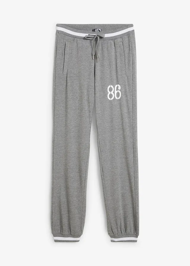 Pantaloni casual din amestec elastic cu bumbac