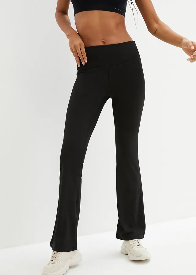 Pantalon de sport sculptant à séchage rapide, Couleur: noir
