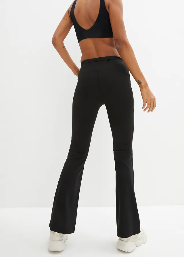 Pantalon de sport sculptant à séchage rapide, Couleur: noir