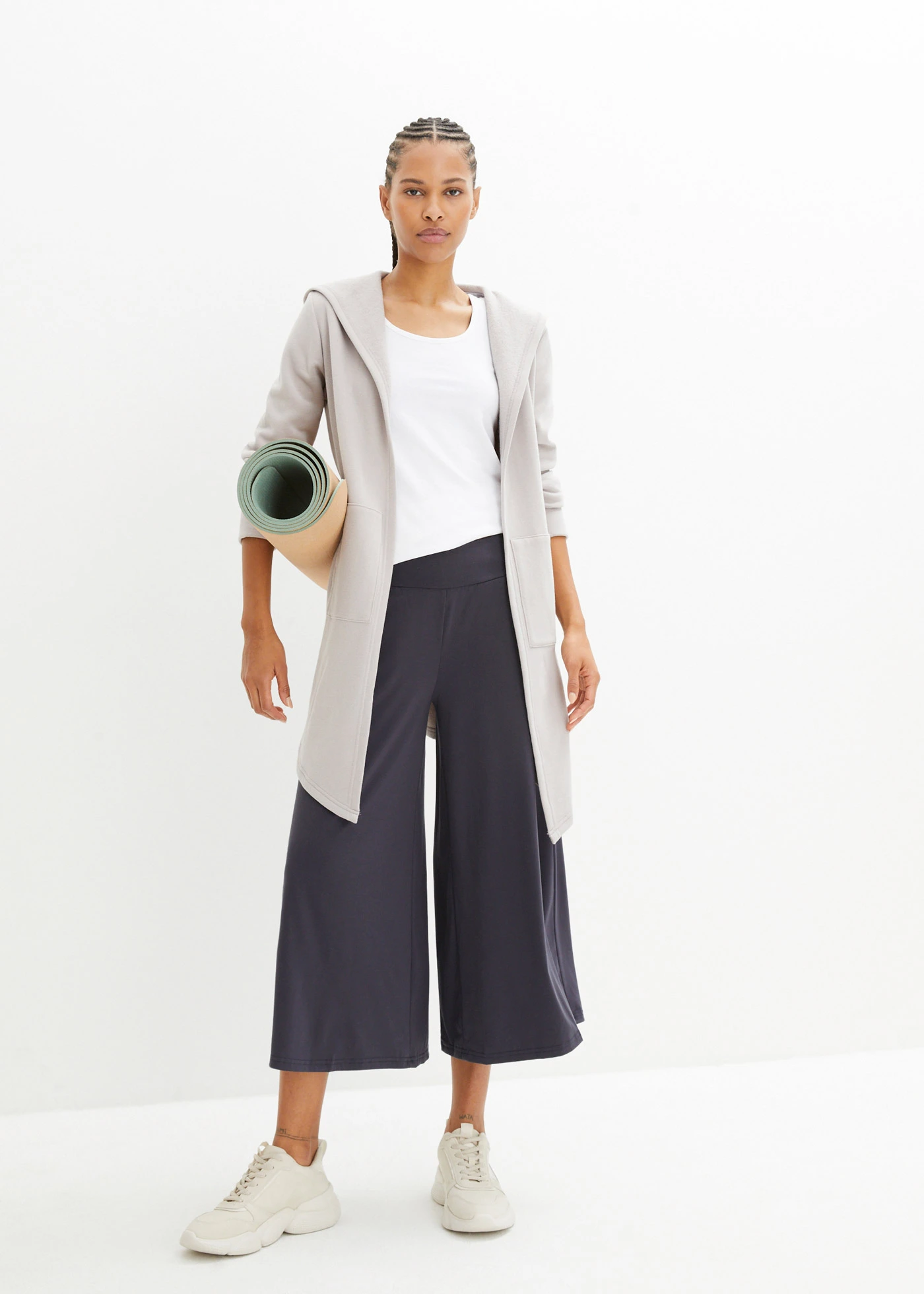 Jupe-culotte fluide et ample • bleu nuit • Boutique bonprix