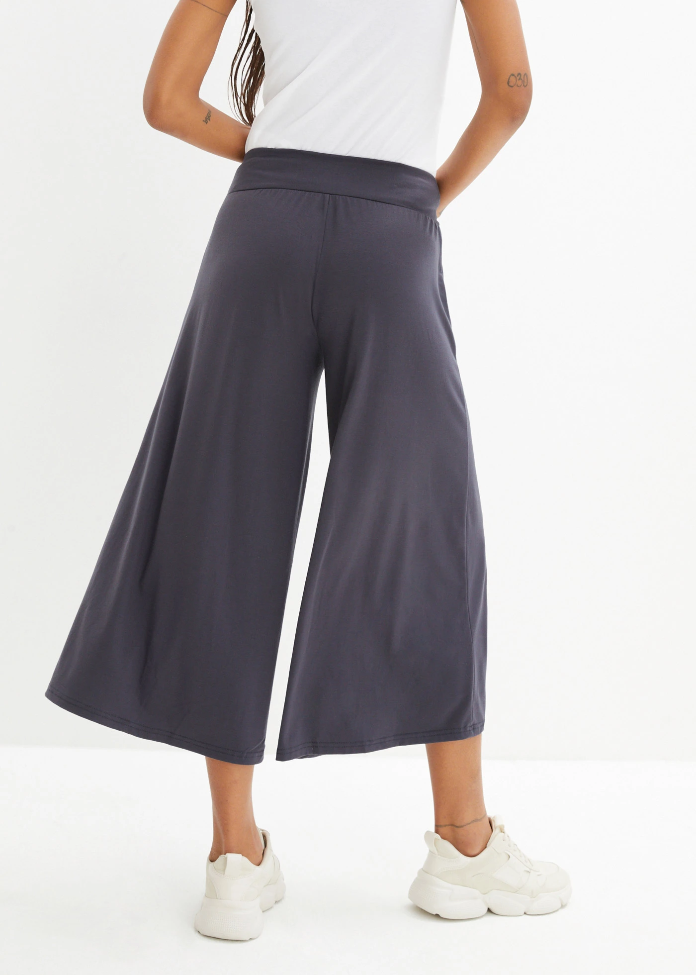 Jupe-culotte fluide et ample • bleu nuit • Boutique bonprix