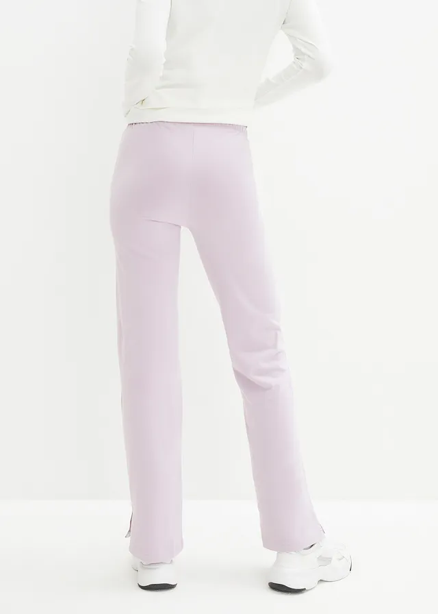 Lot de 2 pantalons en jersey coton extensible • noir + mauve fumé • product-page.page-title-suffix