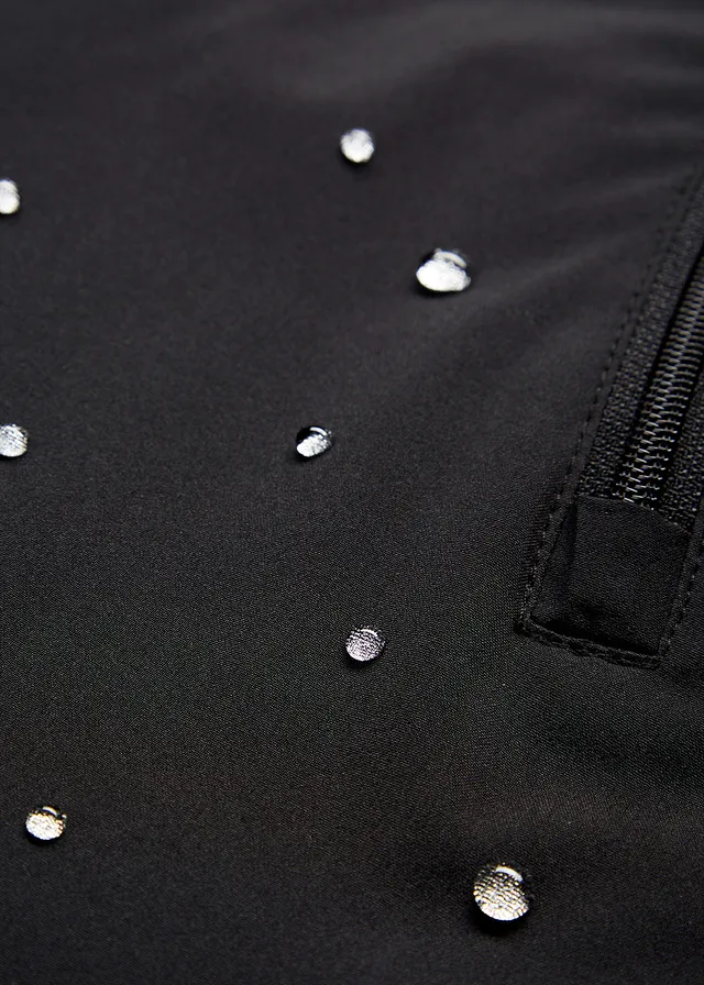 Outdoor thermo skibroek met high waist en comfortband, waterdicht, straight • zwart • bonprix online shop