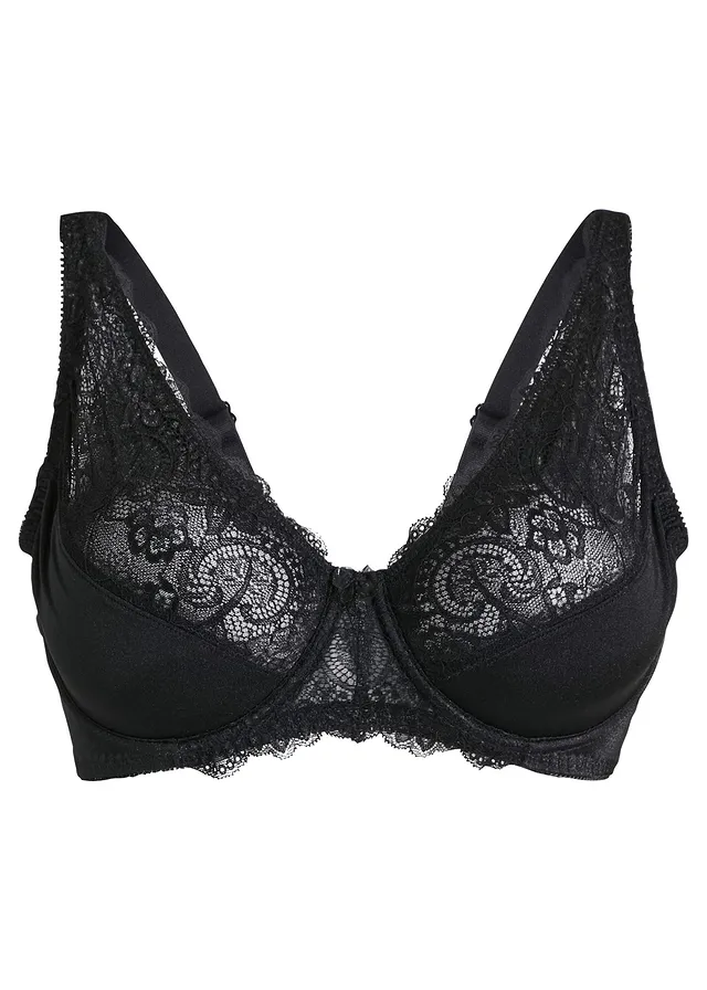 Zmenšovací podprsenka s kosticemi • černá • bonprix obchod