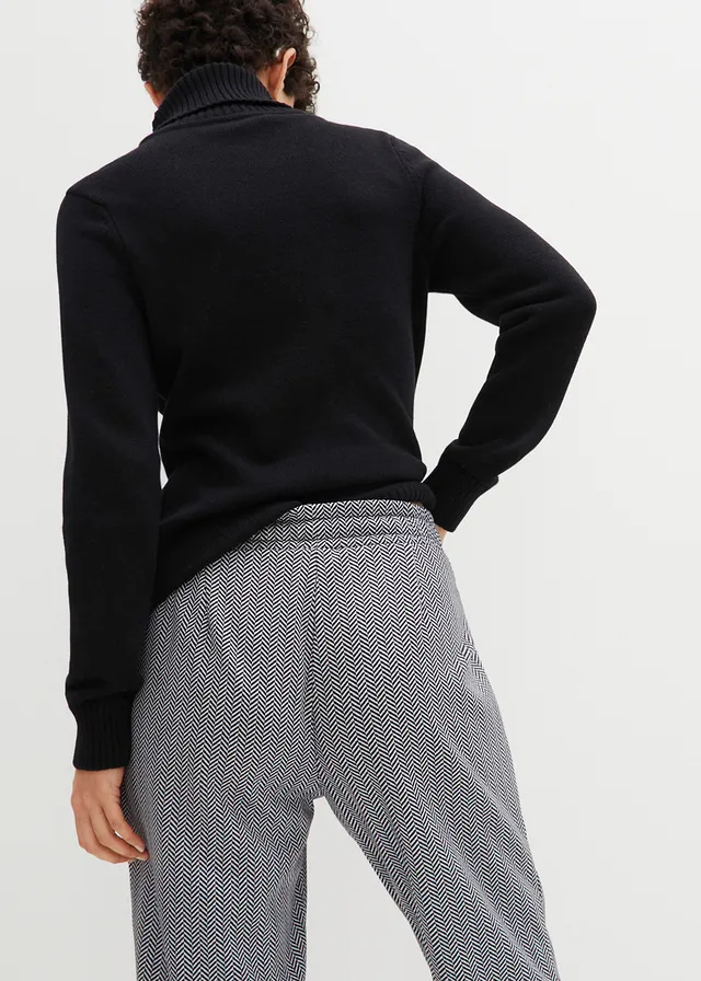 Thermo instapbroek met comfortband • wolwit-zwart • product-page.page-title-suffix
