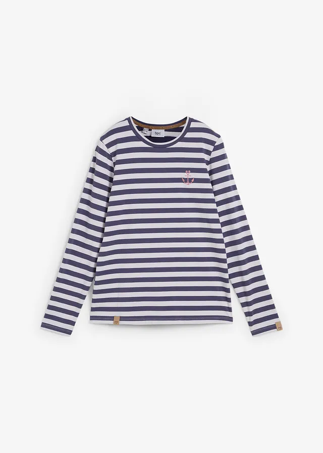 Bluză cu mâneci lungi și broderie