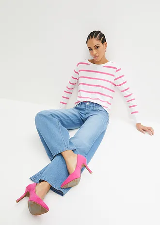 Extra wijde jeans, low waist • lichtblauw denim • bonprix online shop