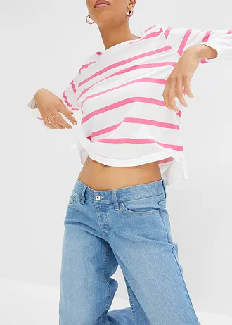 Extra wijde jeans, low waist • lichtblauw denim • bonprix online shop