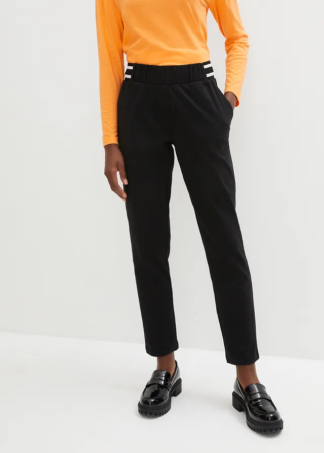 Broek van biologisch katoen, Kleur: zwart