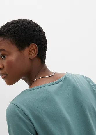 Tričko s lodičkovým výstřihem • šedozelená • bonprix obchod
