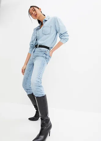 Bő farmering • világoskék denim • bonprix áruház