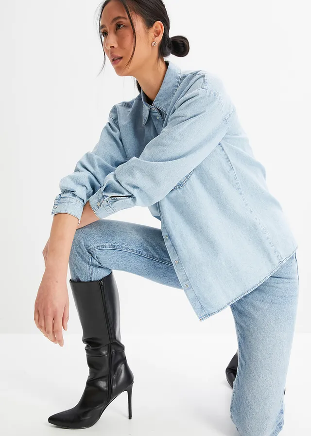 Chemise en jean oversize • bleu clair denim • product-page.page-title-suffix