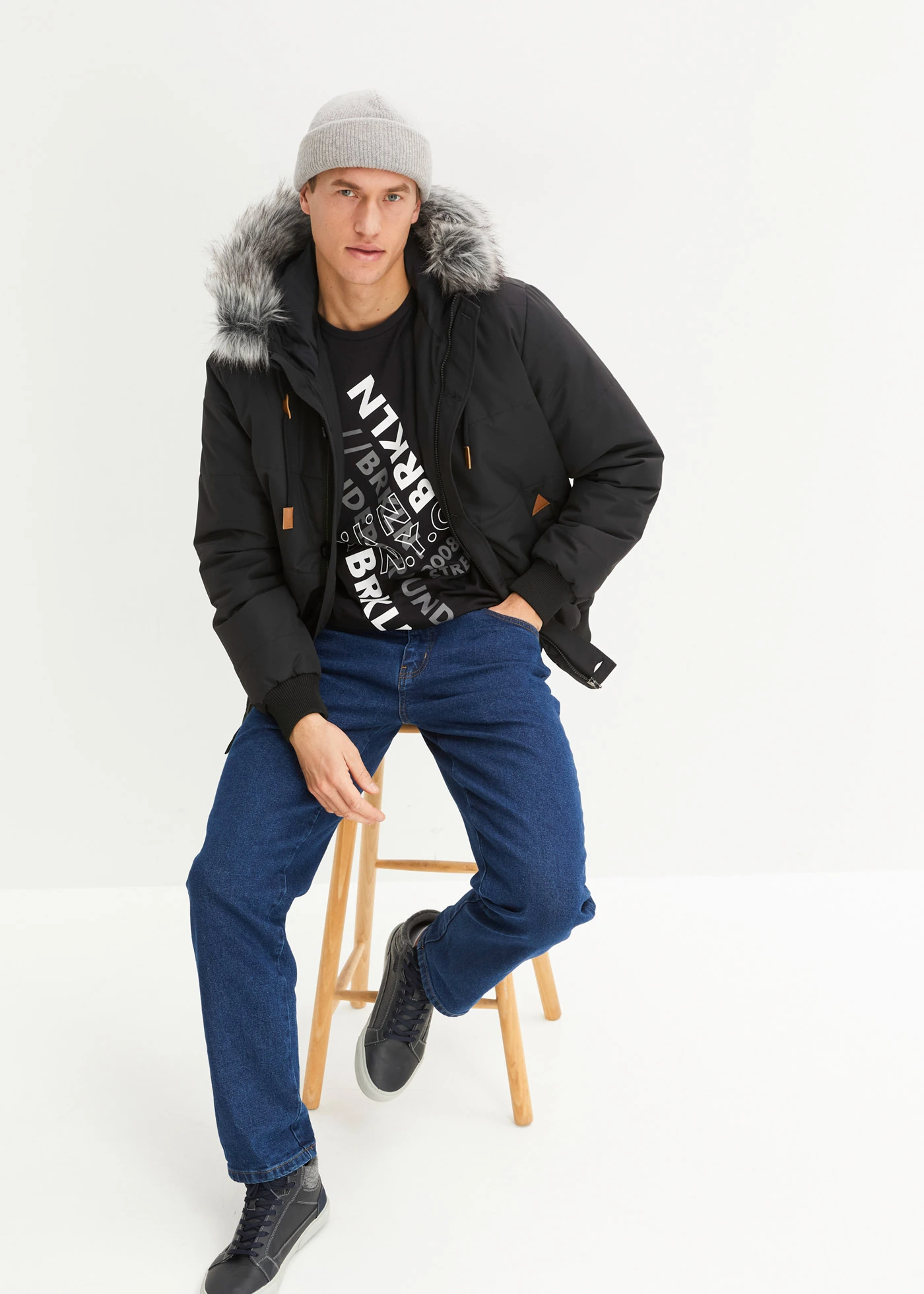 Longsleeve van puur biologisch katoen • zwart • bonprix online shop