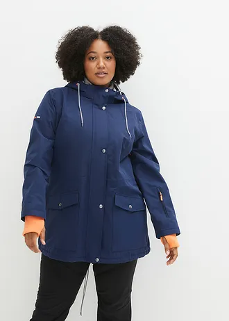 Veste de mi-saison technique, imperméable, Couleur: bleu foncé