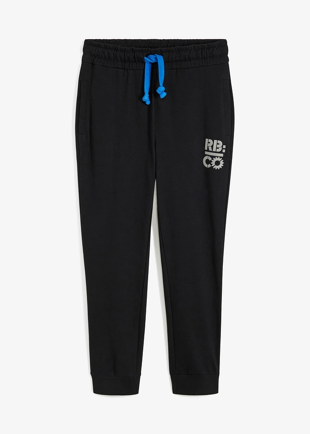Pantaloni jogging cu detalii contrastante