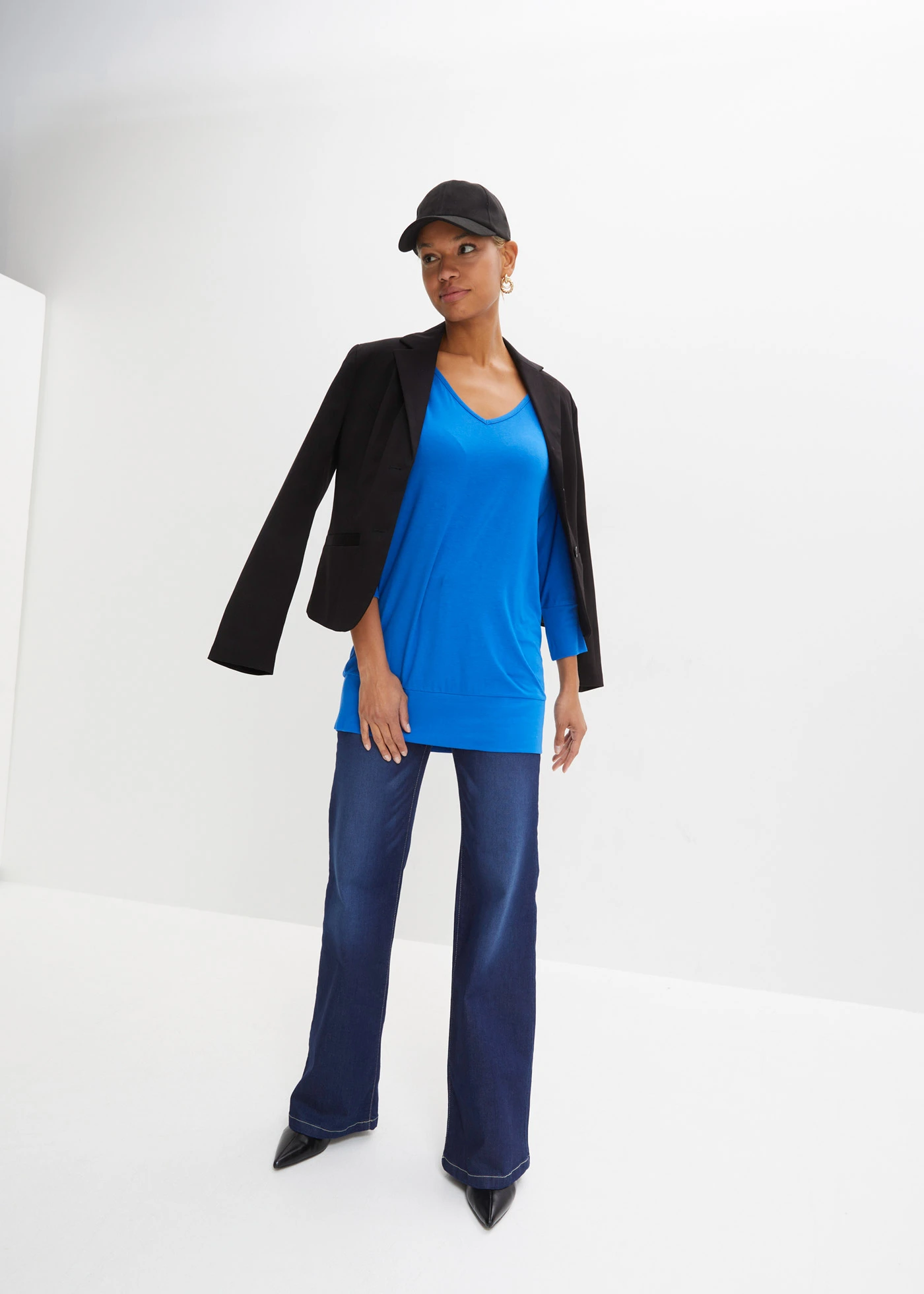 Bő póló puha viszkózból • sarkvidéki kék • bonprix áruház