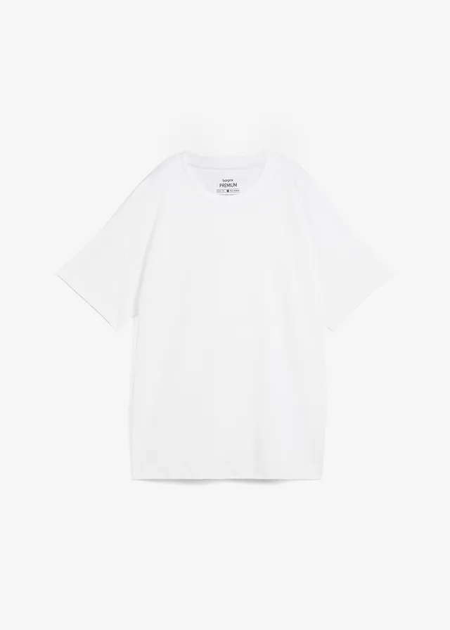T-shirt oversize en coton épais, Couleur: blanc