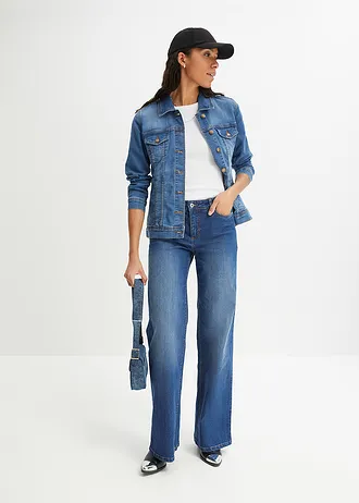 Základní strečová džínová bunda • modrá • bonprix obchod