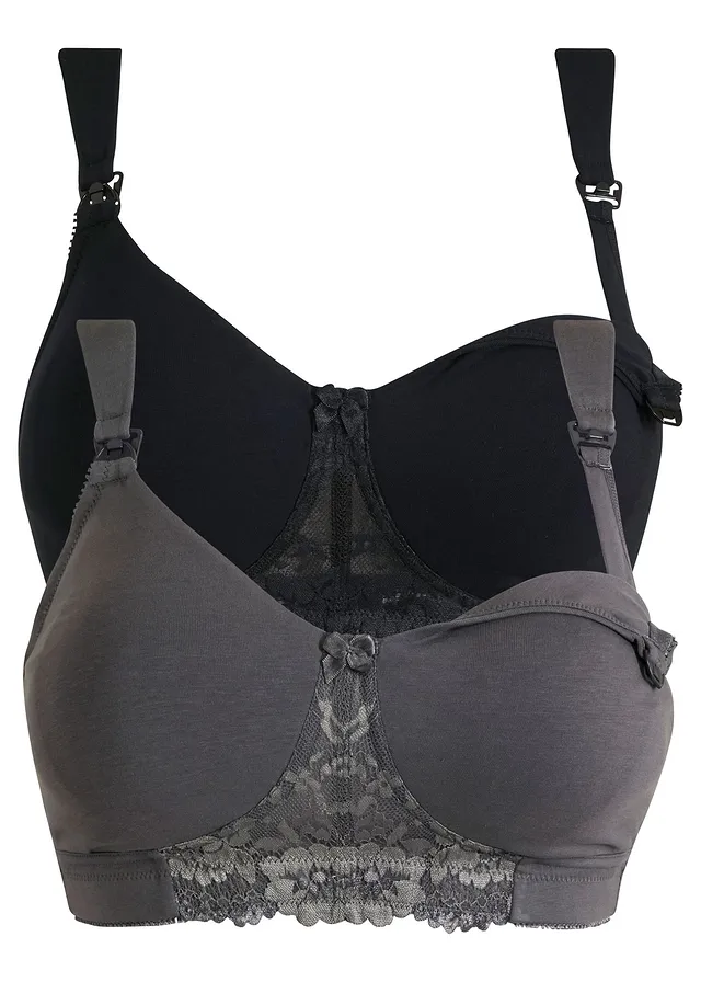 Sutien de alăptare cu bumbac bio (2buc.)