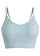 Feel Comfort naadloze, geribde bralette, Kleur: poederblauw