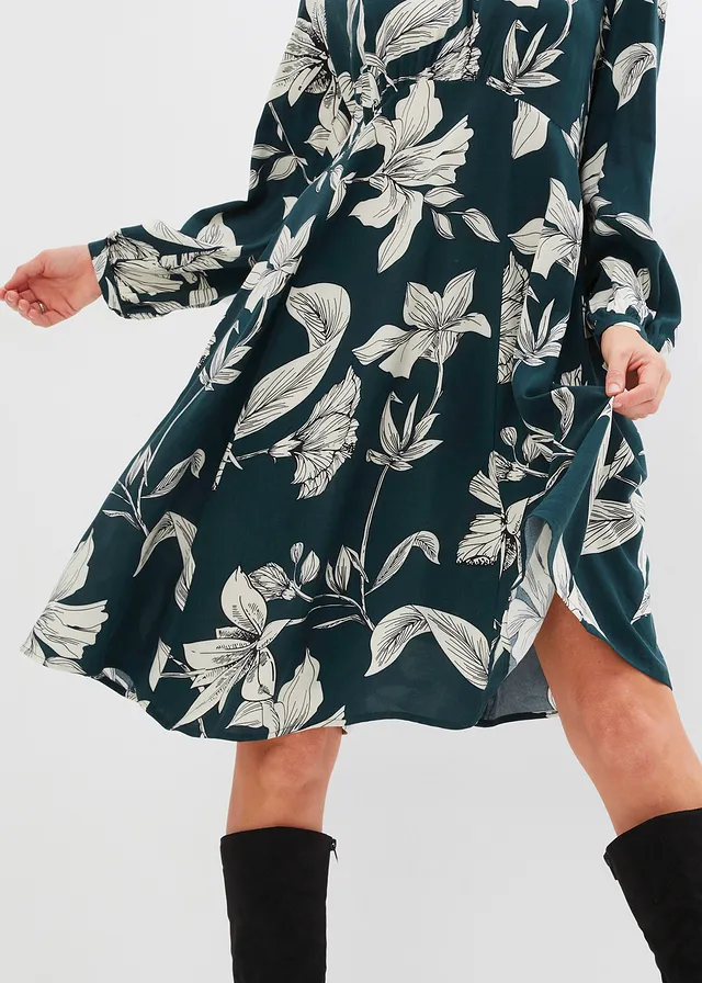 Robe fluide en viscose • vert profond • product-page.page-title-suffix
