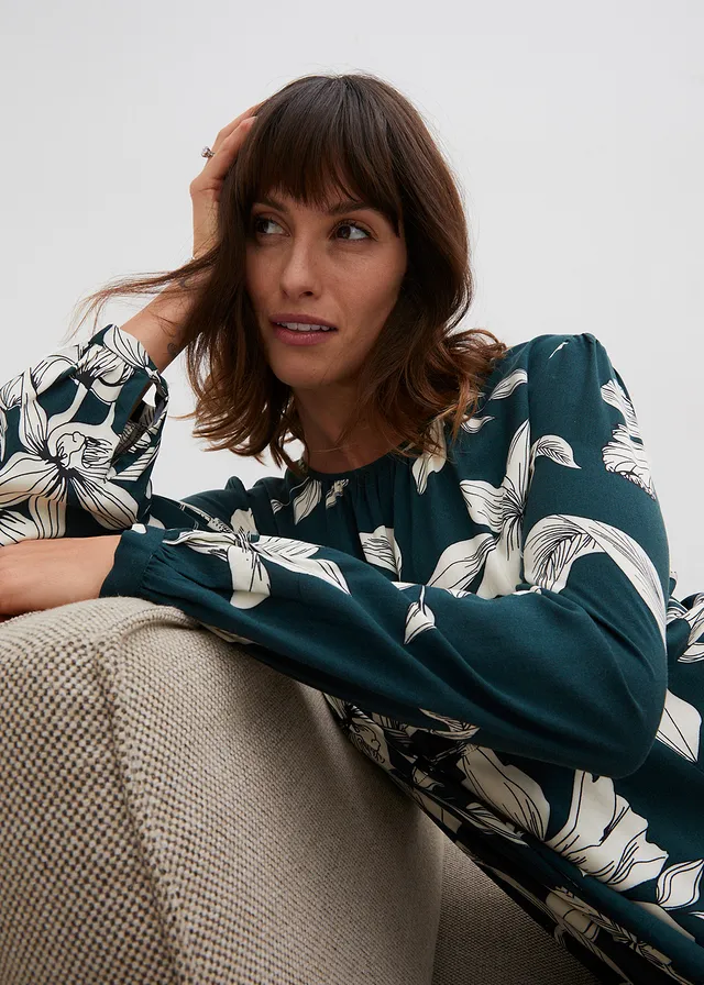 Robe fluide en viscose • vert profond • product-page.page-title-suffix