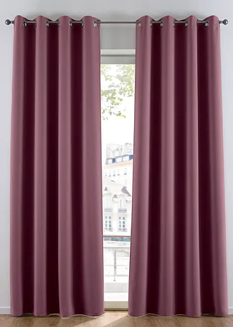 Verduisterend gordijn, verkrijgbaar in verschillende maten (1 stuk) • aubergine • bonprix online shop