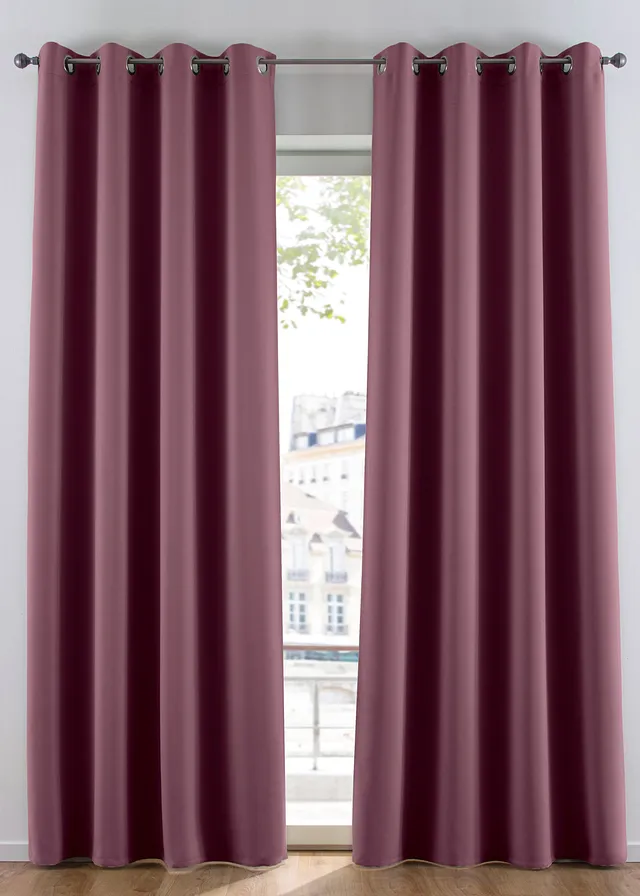 Verduisterend gordijn, verkrijgbaar in verschillende maten (1 stuk) • aubergine • bonprix online shop