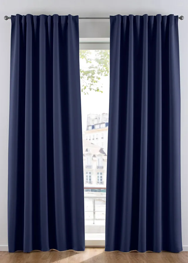 Rideau obscurcissant (1 pce), nombreuses tailles • bleu nuit • Boutique bonprix